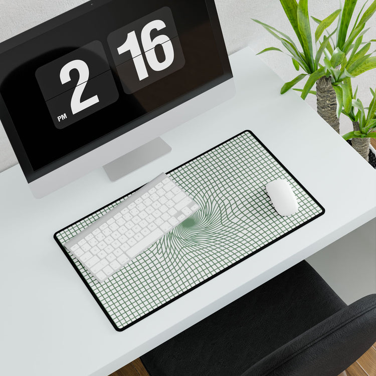 【Workstation】Premium Extended Panoramic Geometric Grid Desk Mat