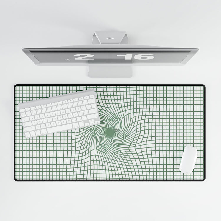【Workstation】Premium Extended Panoramic Geometric Grid Desk Mat