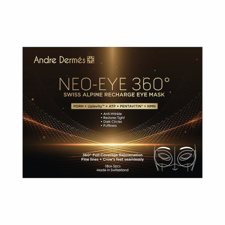 Andre Dermes – 360 多維凍齡液態填充眼膜 (保濕、黑眼圈、緊緻、減少細紋、提拉、抗皺抗衰老、眼部浮腫) (e6ml瓶/一盒5瓶) AD040