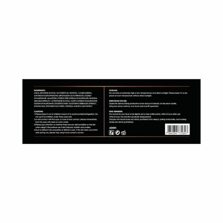 Andre Dermes – PDRN 少女光精華 | 家用水光針 | 水光針精華 (保濕、原蛋白增生、緊緻、減少細紋、分解黑色素、暗瘡及痘印、敏感肌) (安瓶精華e5ml × 6 bottles | 無菌微針印章 x 6pcs) AD041