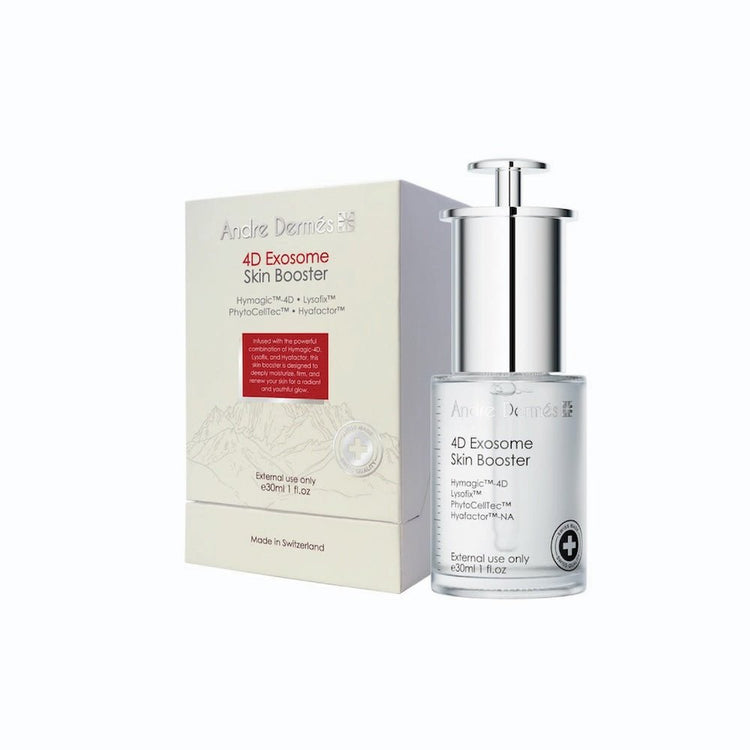 Andre Dermes - 4D Exosome Skin Booster (Long - Lasting Moisturizing, Elasticity, Anti - Aging, Soothing, Light - Sensing, Sensitive, Reducing Fine Lines, Firming, Lifting , Repairing) (e30ml) AD008 - Beauty Online™ 肌齡喜源™