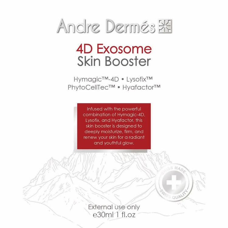 Andre Dermes - 4D Exosome Skin Booster (Long - Lasting Moisturizing, Elasticity, Anti - Aging, Soothing, Light - Sensing, Sensitive, Reducing Fine Lines, Firming, Lifting , Repairing) (e30ml) AD008 - Beauty Online™ 肌齡喜源™