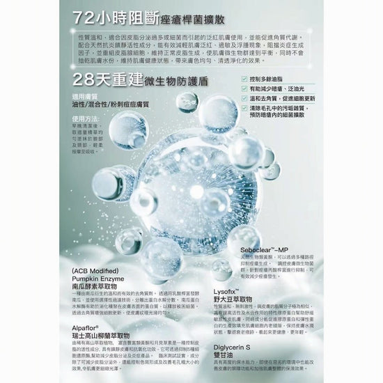 Andre Dermes - Beauty Hacks 5% ACB Enzyme+3% Seboclear Serum (Anti - Inflammatory, Calming, Exfoliation, Acne Control, Even Skin Tone, Antioxidant) (e30ml) AD019 - Beauty Online™ 肌齡喜源™