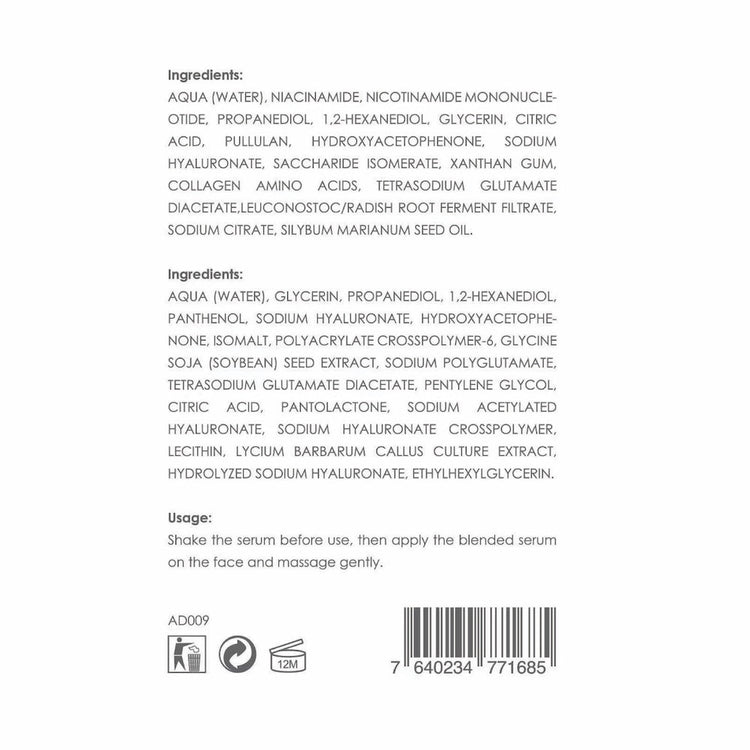 Andre Dermes - EXONAD+ Skin Revive Serum (Glossy, Smooth, Hydrating, Anti - Aging, Moisturizing, Water - Oil Balance, Firming) (e30ml) AD009 - Beauty Online™ 肌齡喜源™