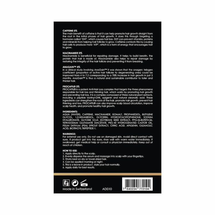 Andre Dermes - Hair Up Growth Booster (Hair Loss, Activate Hair Follicles, Strengthen Hair Roots, Postpartum Hair Loss, Stress - Induced Hair Loss, Receding Hairline, Baldness) (e50ml) AD010 - Beauty Online™ 肌齡喜源™