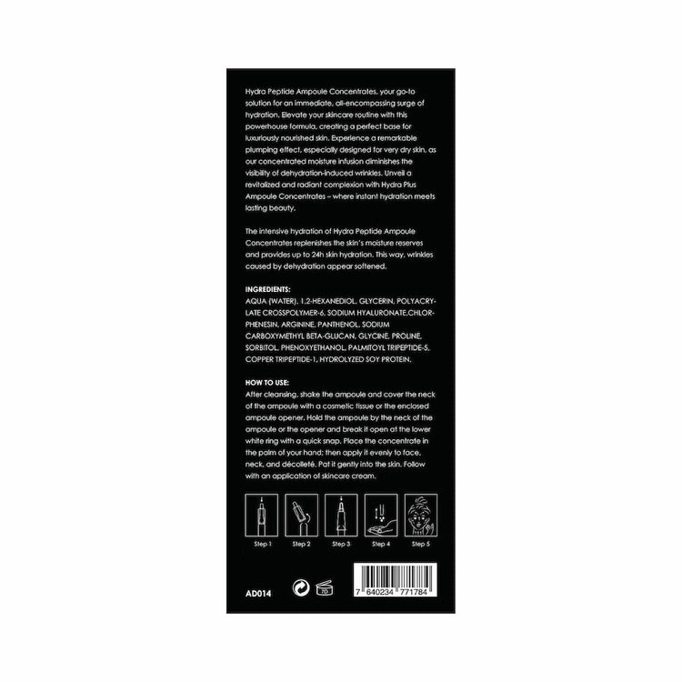 Andre Dermes - Hydra Peptide Ampoule Concentrates (Antioxidant, Firming, Anti - Aging, Reduce Fine Lines, Rejuvenating, Deep Hydration, Soothing, Sensitive) (e2ml x 7 bottles) AD014 - Beauty Online™ 肌齡喜源™