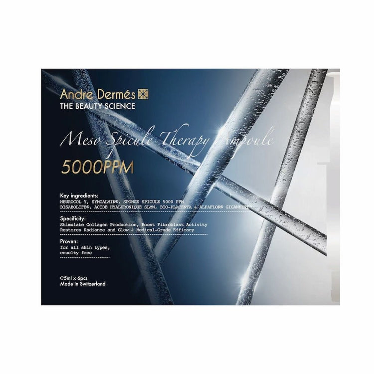 Andre Dermes - Meso Spicule Therapy Serum (Moisturising, Sensitive Redness, Pore Minimizing, Acne, Pigmentation, Reduce Fine Lines, Lifting, Deep Hydration, Brightening, Anit - Aging, Rejuvenating) (e5ml x 6 pcs) AD029 - Beauty Online™ 肌齡喜源™