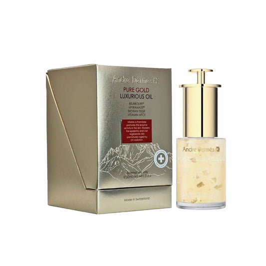 Andre Dermes - Pure Gold Luxurious Oil (Long - Lasting Moisturizing, Antioxidant, Rejuvenating, Anti - Inflammatory, Rough Skin, Firming, Lighten Spots, Anit - Wrinkle Aging) (e30ml) AD035 - Beauty Online™ 肌齡喜源™