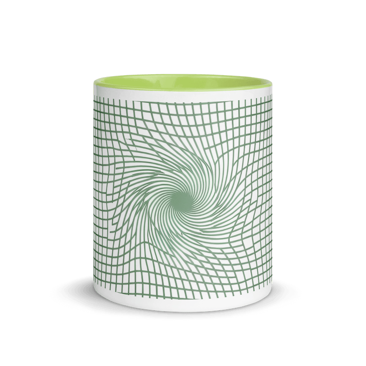 【Deep Focus】Premium Geometric Grid Ceramic Mug - 11 oz (Color-Accented Collection) - Beauty Online™ 肌齡喜源™
