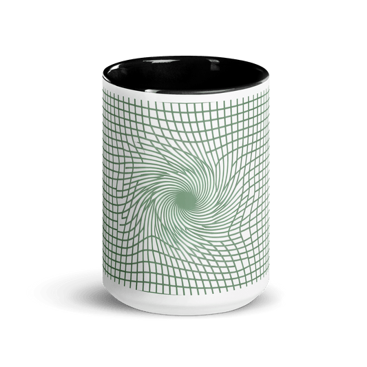 【Deep Focus】Premium Geometric Grid Ceramic Mug - 15 oz (Stealth Black Edition) - Beauty Online™ 肌齡喜源™