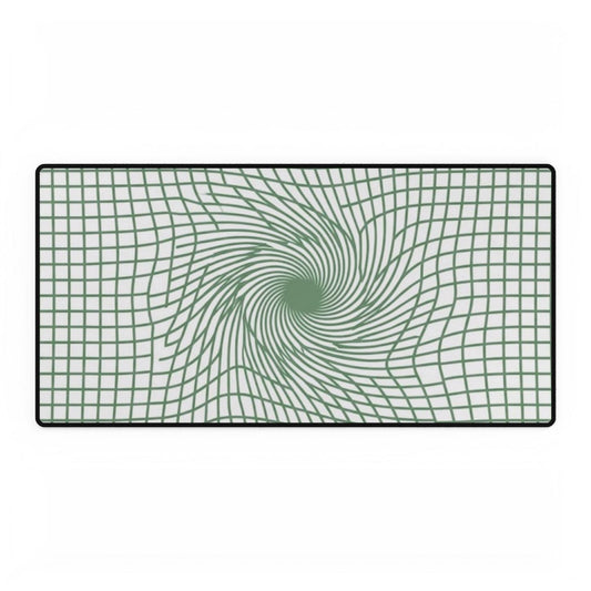 【Deep Focus】Premium Kiwi Green Geometric Grid Desk Mat - Beauty Online™ 肌齡喜源™