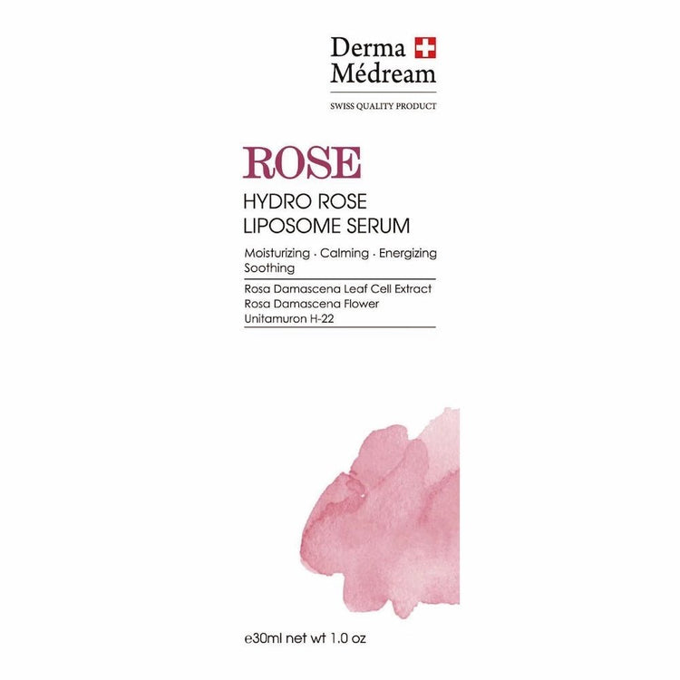Derma Medream - ROSE HYDRO ROSE LIPOSOME SERUM (Sensitive, Soothing, Moisturizing, Firming, Dry Skin, Anti - Aging, Smooth, Redness, Melanin) (e30ml) DM052 - Beauty Online™ 肌齡喜源™