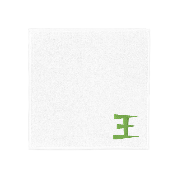 Imabari Cotton Hand Towel – Custom Chinese Surname Embroidery (White) - Beauty Online™ 肌齡喜源™