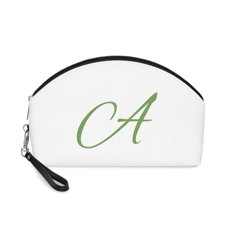 【The Secret Code】Minimalist Waterproof PU Cosmetic Bag (Custom Initial A-Z) - Beauty Online™ 肌齡喜源™