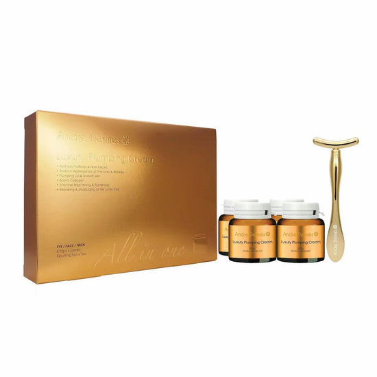 Andre Dermes - Luxury Plumping Cream (Firming, Lifting, Moisturising, Antioxidant, Dark Circles, Edema Of The Eyes, Rejuvenation) (e10g x 4 bottles/Resulting Tool x 1pc per Box) AD005 - Beauty Online™ 肌齡喜源™
