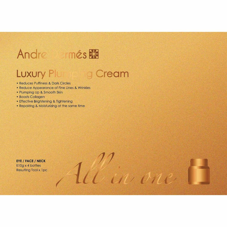 Andre Dermes - Luxury Plumping Cream (Firming, Lifting, Moisturising, Antioxidant, Dark Circles, Edema Of The Eyes, Rejuvenation) (e10g x 4 bottles/Resulting Tool x 1pc per Box) AD005 - Beauty Online™ 肌齡喜源™