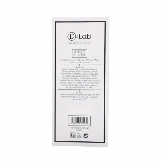 D Lab - Hydro Boost Advanced Soothing Facial Cleanser (Deep Cleansing, Oil Controlling, Mark Up Remover ) (e200ml) DL001 - Beauty Online™ 肌齡喜源™