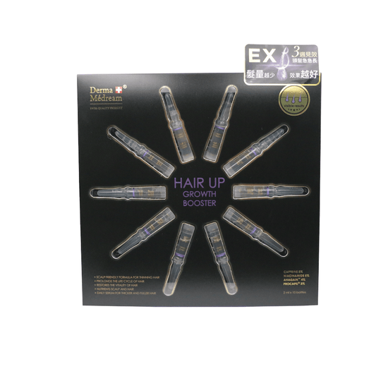 Derma Medream – Hair Up Growth Booster (Additional Issuance, Postpartum Hair Loss, Hair Loss Overnight, Seborrheic Alopecia, Hair Loss Due To Stress, Hairline Recedes) (e2 ml x 10 bottles) DM047 - Beauty Online™ 肌齡喜源™
