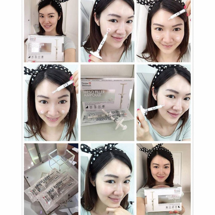 Derma Medream - Meso Filler Ampoule 1+3 (Non - Injection, External Use Only) ( Moisturising, Whitening, Pore Minimizing) (e2.8ml x 10 ampoules per box) DM020 - Beauty Online™ 肌齡喜源™