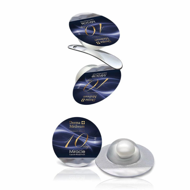 Derma Medream - Miracle Capsule Recipe Pack Mask (Moisturising, Brightening, Firming, Rejuvenating) (e3.5g x 10pcs) DM039 - Beauty Online™ 肌齡喜源™