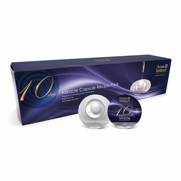 Derma Medream - Miracle Capsule Recipe Pack Mask (Moisturising, Brightening, Firming, Rejuvenating) (e3.5g x 10pcs) DM039 - Beauty Online™ 肌齡喜源™