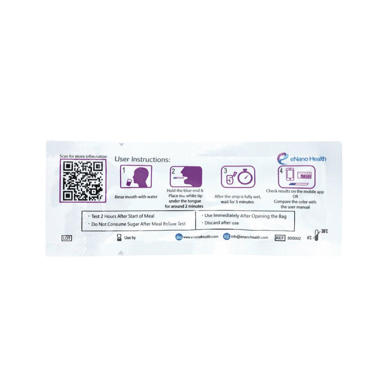 Kiss & Tell - Saliva Rapid Blood Glucose Test Strips (7 individually packed per box) EH001 - Beauty Online™ 肌齡喜源™