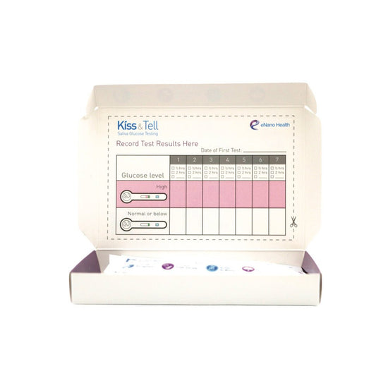 Kiss & Tell - Saliva Rapid Blood Glucose Test Strips (7 individually packed per box) EH001 - Beauty Online™ 肌齡喜源™