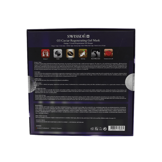 Swissde - O3 Caviar Regenerating Gel Mask (Lifting, Firming, Anti - Aging) (e30ml*Piece / 10 Pieces per Box) SW005 - Beauty Online™ 肌齡喜源™