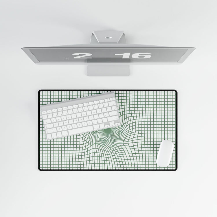 【Workstation】Premium Extended Panoramic Geometric Grid Desk Mat
