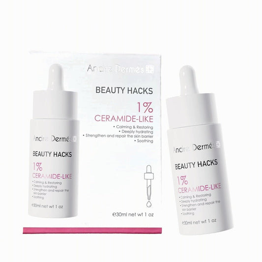 Andre Dermes - Beauty Hacks 1% Ceramide - Like Serum (Long - Lasting Moisturizing, Antioxidant, Water and oil balance, Anti - Aging, Reduce Fine Lines, Rejuvenating, Improce Complexion, Soothing, Sensitive) (e30ml) AD017 - Beauty Online™ 肌齡喜源™