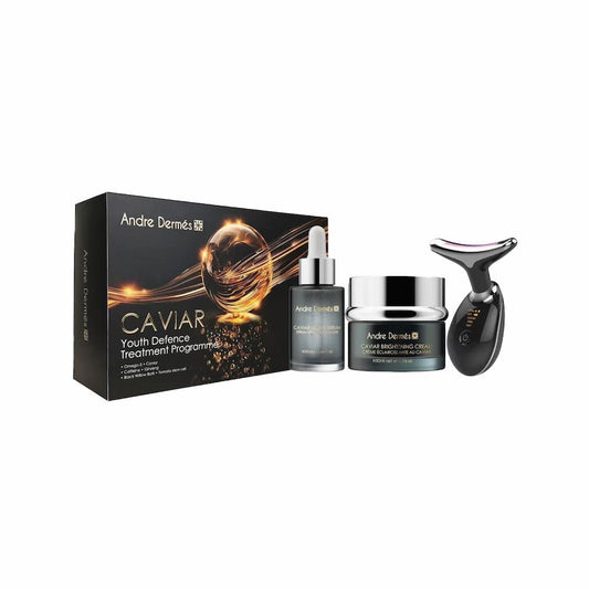 Andre Dermes - CAVIAR Youth Defence Treatment Programme Set (Introductory device is a complimentary gift; no warranty, return, or exchange is provided) (Anti - oxidation, Firming, Elasticity, Reducing Fine Lines, Moisturizing, Brightening, Whitening) AD013 - Beauty Online™ 肌齡喜源™