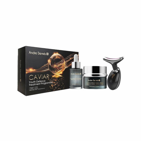 Andre Dermes - CAVIAR Youth Defence Treatment Programme Set (Introductory device is a complimentary gift; no warranty, return, or exchange is provided) (Anti - oxidation, Firming, Elasticity, Reducing Fine Lines, Moisturizing, Brightening, Whitening) AD013 - Beauty Online™ 肌齡喜源™