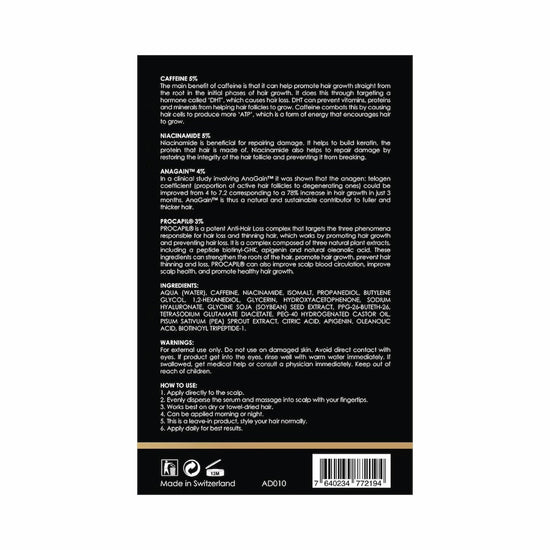 Andre Dermes - Hair Up Growth Booster (Hair Loss, Activate Hair Follicles, Strengthen Hair Roots, Postpartum Hair Loss, Stress - Induced Hair Loss, Receding Hairline, Baldness) (e50ml) AD010 - Beauty Online™ 肌齡喜源™