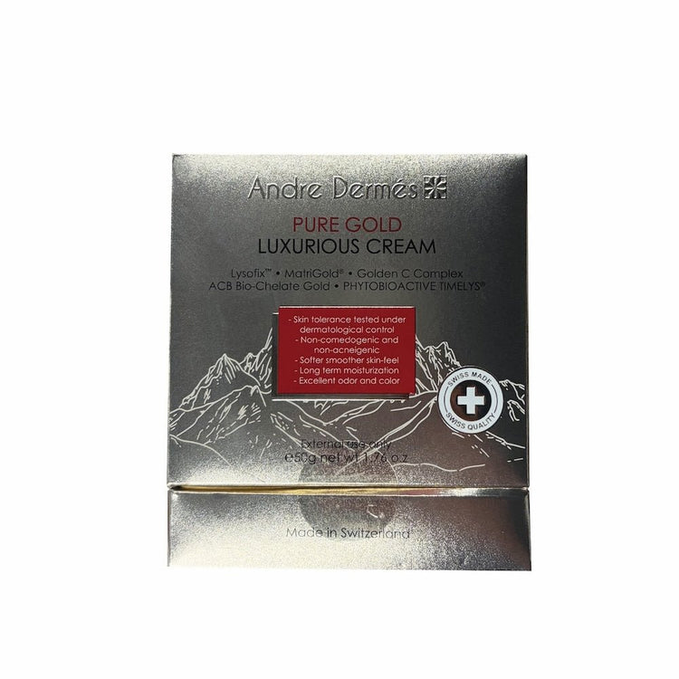 Andre Dermes - Pure Gold Luxurious Cream (Long - Lasting Moisturizing, Brightening, Skin Barrier, Anti - Allergy, Redness, Lifting, Repair, Anit - Wrinkle Aging) (e50g) AD037 - Beauty Online™ 肌齡喜源™