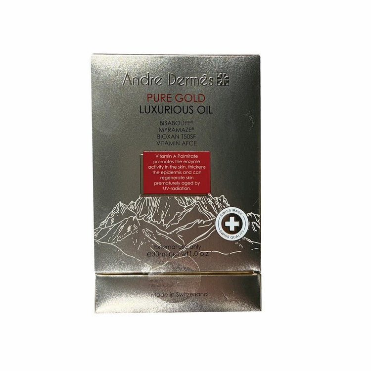 Andre Dermes - Pure Gold Luxurious Oil (Long - Lasting Moisturizing, Antioxidant, Rejuvenating, Anti - Inflammatory, Rough Skin, Firming, Lighten Spots, Anit - Wrinkle Aging) (e30ml) AD035 - Beauty Online™ 肌齡喜源™