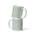 【Deep Focus】Minimalist All-White Geometric Grid Ceramic Mug - Beauty Online™ 肌齡喜源™