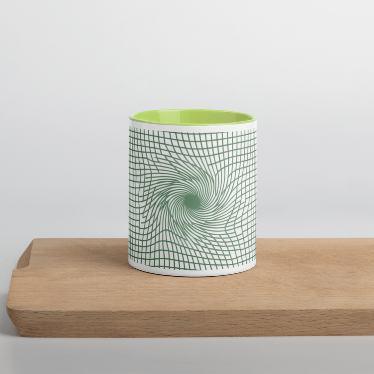 【Deep Focus】Premium Geometric Grid Ceramic Mug - 11 oz (Color-Accented Collection) - Beauty Online™ 肌齡喜源™