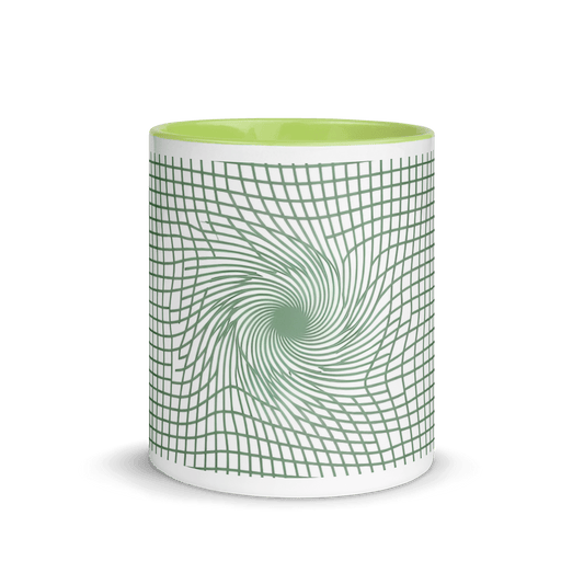 【Deep Focus】Premium Geometric Grid Ceramic Mug - 11 oz (Color-Accented Collection) - Beauty Online™ 肌齡喜源™