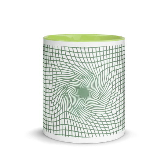 【Deep Focus】Premium Geometric Grid Ceramic Mug - 11 oz (Color-Accented Collection) - Beauty Online™ 肌齡喜源™