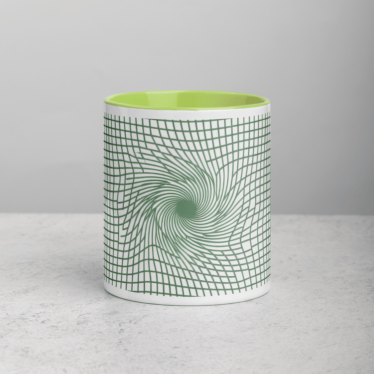 【Deep Focus】Premium Geometric Grid Ceramic Mug - 11 oz (Color-Accented Collection) - Beauty Online™ 肌齡喜源™