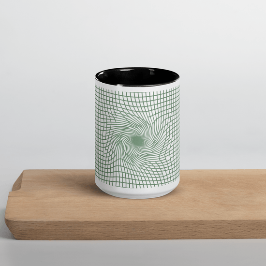 【Deep Focus】Premium Geometric Grid Ceramic Mug - 15 oz (Stealth Black Edition) - Beauty Online™ 肌齡喜源™
