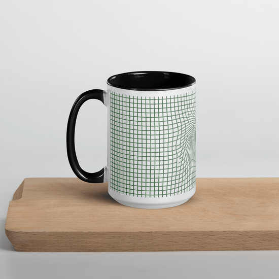 【Deep Focus】Premium Geometric Grid Ceramic Mug - 15 oz (Stealth Black Edition) - Beauty Online™ 肌齡喜源™