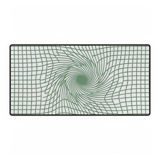 【Deep Focus】Premium Kiwi Green Geometric Grid Desk Mat - Beauty Online™ 肌齡喜源™