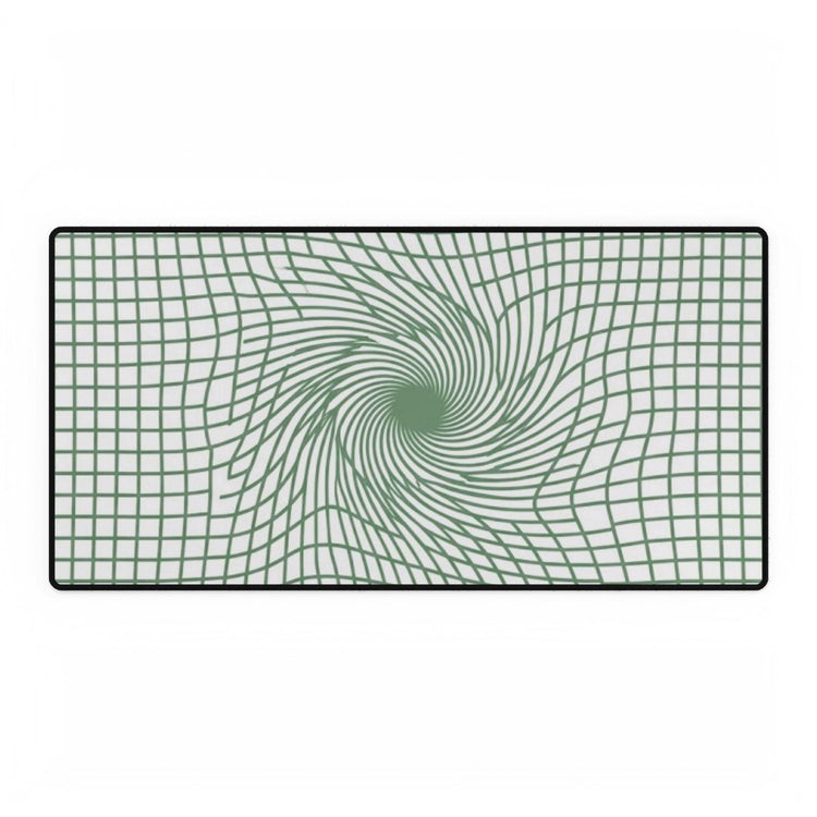 【Deep Focus】Premium Kiwi Green Geometric Grid Desk Mat - Beauty Online™ 肌齡喜源™