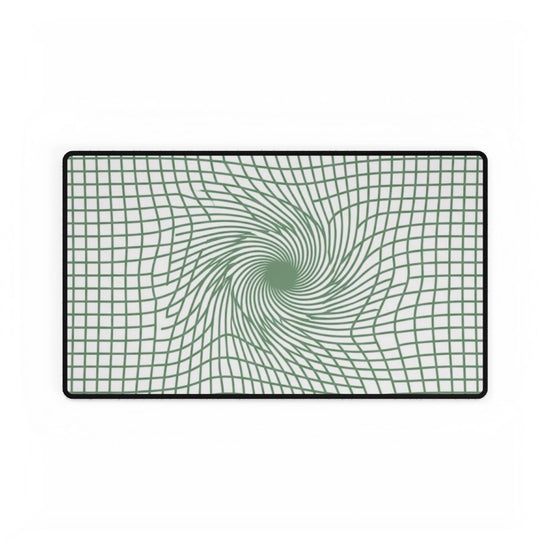 【Deep Focus】Premium Kiwi Green Geometric Grid Desk Mat - Beauty Online™ 肌齡喜源™
