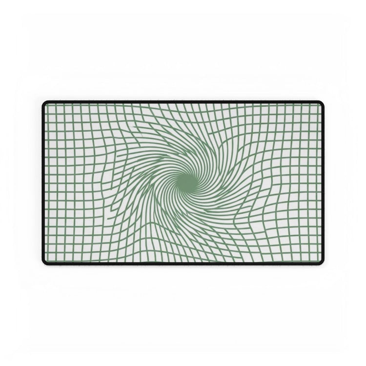 【Deep Focus】Premium Kiwi Green Geometric Grid Desk Mat - Beauty Online™ 肌齡喜源™