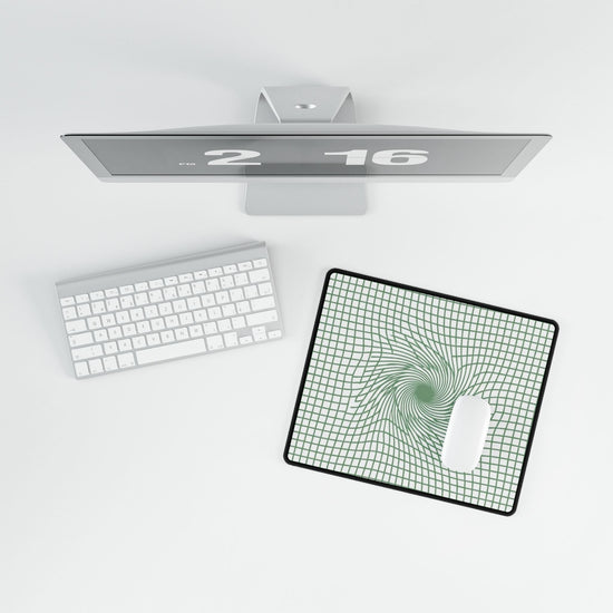 【Deep Focus】Premium Kiwi Green Geometric Grid Desk Mat - Beauty Online™ 肌齡喜源™