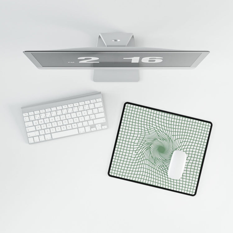 【Deep Focus】Premium Kiwi Green Geometric Grid Desk Mat - Beauty Online™ 肌齡喜源™