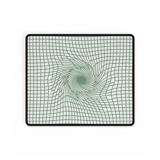【Deep Focus】Premium Kiwi Green Geometric Grid Desk Mat - Beauty Online™ 肌齡喜源™