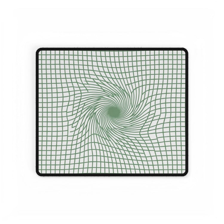 【Deep Focus】Premium Kiwi Green Geometric Grid Desk Mat - Beauty Online™ 肌齡喜源™